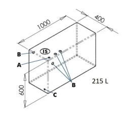 Osculati Réservoir 165 à 600 L