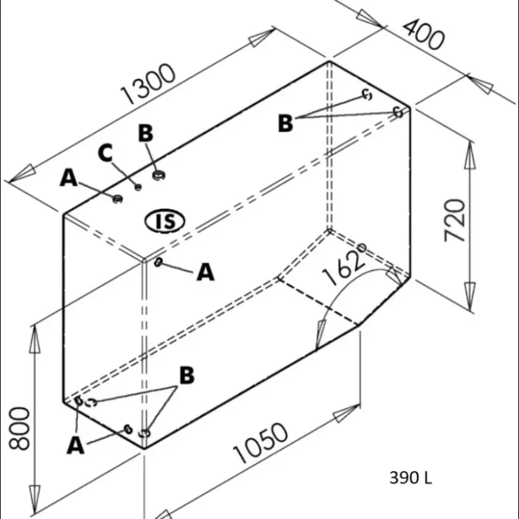 Osculati Réservoir 165 à 600 L