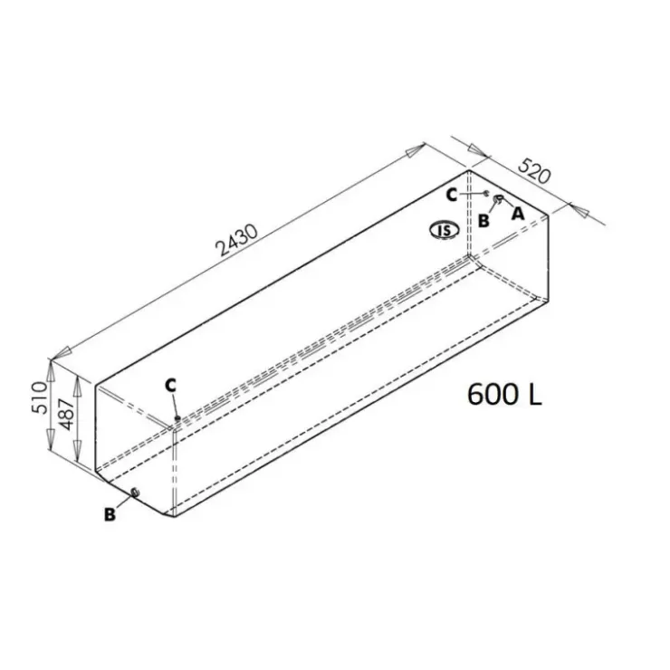 Osculati Réservoir 165 à 600 L