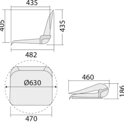 Best Osculati Siège bateau pliant De Luxe