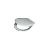 Discount Osculati Siège WC en bois laqué blanc, cuvette standard