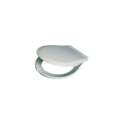 Discount Osculati Siège WC en bois laqué blanc, cuvette standard