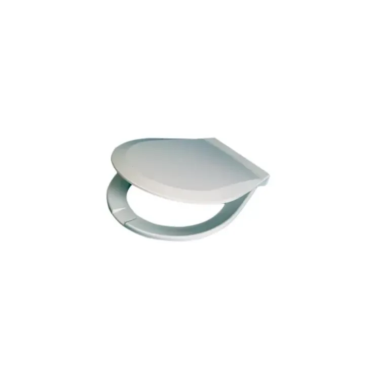 Discount Osculati Siège WC en bois laqué blanc, cuvette standard