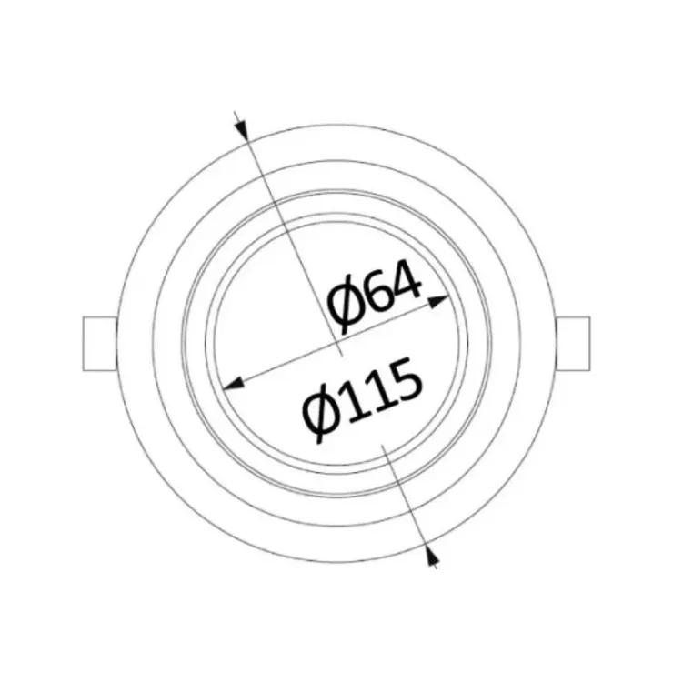 Sale Osculati Spot à encastrer LED orientable ø 115 mm