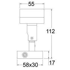 Hot Osculati Spot articulé Laguna 12 LED