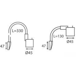 Outlet Osculati Spot flexible LED tête de lit