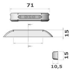 Best Osculati Spot LED inox extérieur Horizontal