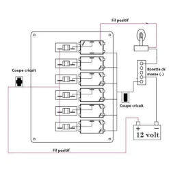 Discount Osculati Tableau électrique alu 6 interrupteurs