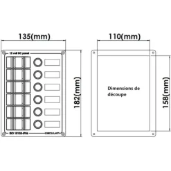 Discount Osculati Tableau électrique alu 6 interrupteurs