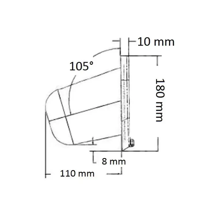 Clearance Osculati Trappe avec coffre 47 x 18 cm