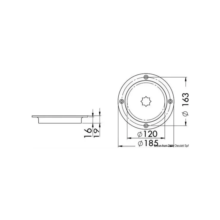 Sale Osculati Trappe ronde inox