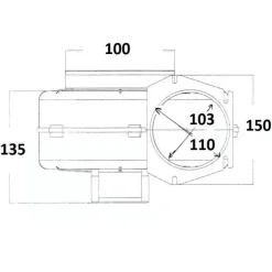 New Osculati Ventilateur centrifuge de paroi