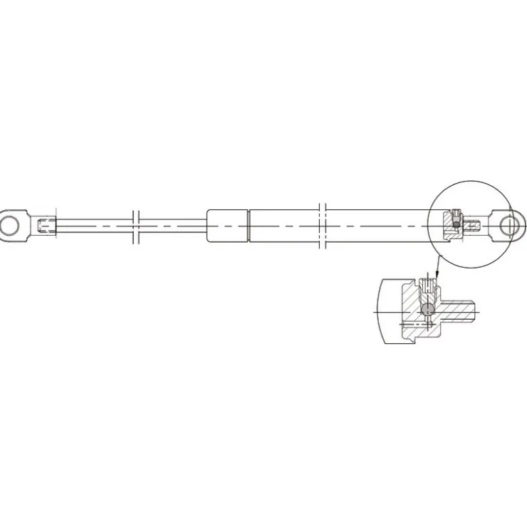 New Osculati Vérin inox puissance variable