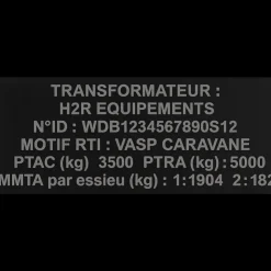 Discount H2R Plaque de transformation VASP | Acrylique