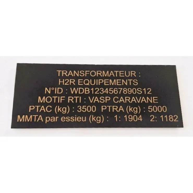 Best H2R Plaque de transformation VASP | Aluminium