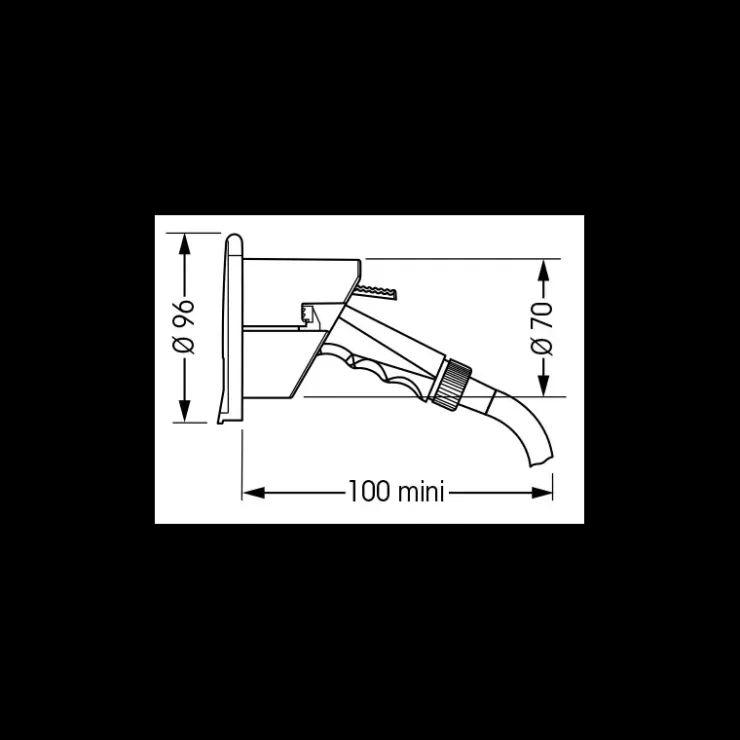 Hot Plastimo Boîtier douchette EZ Water Carré