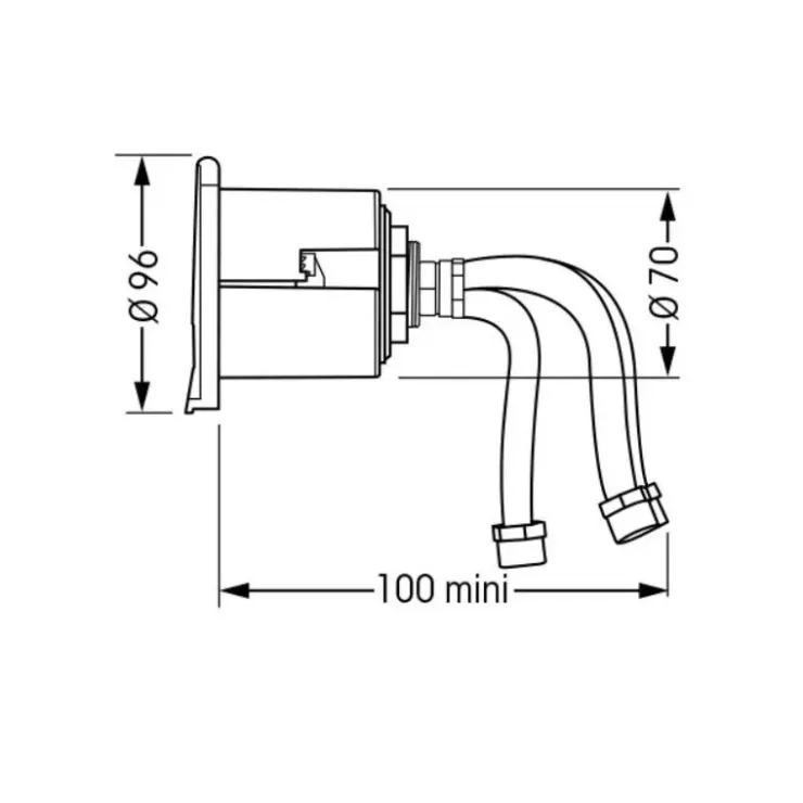 Sale Plastimo Boîtier mitigeur EZ Water Carré