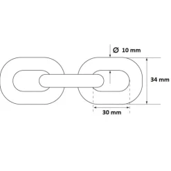 Best Plastimo Chaîne calibrée ø 10 mm