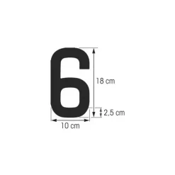 Best Plastimo Chiffre blanc 180 mm pneumatique