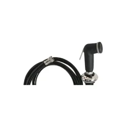Hot Plastimo Douchette noire + flexible + support