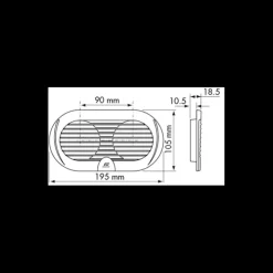 Plastimo Grille sortie double