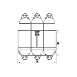Discount Plastimo Support 3 pare-battages classique
