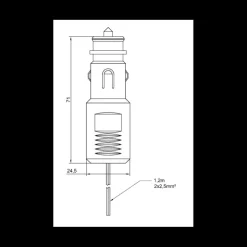 Best Procar Fiche allume-cigare 20 A
