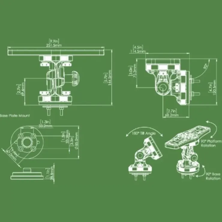 Online RAILBLAZA HEXX Plateforme rotative