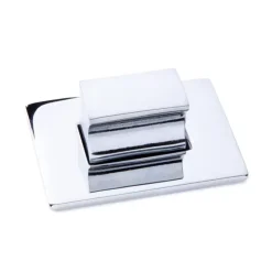 Reimo Bouton chromé P-Lock 40 x 30 mm