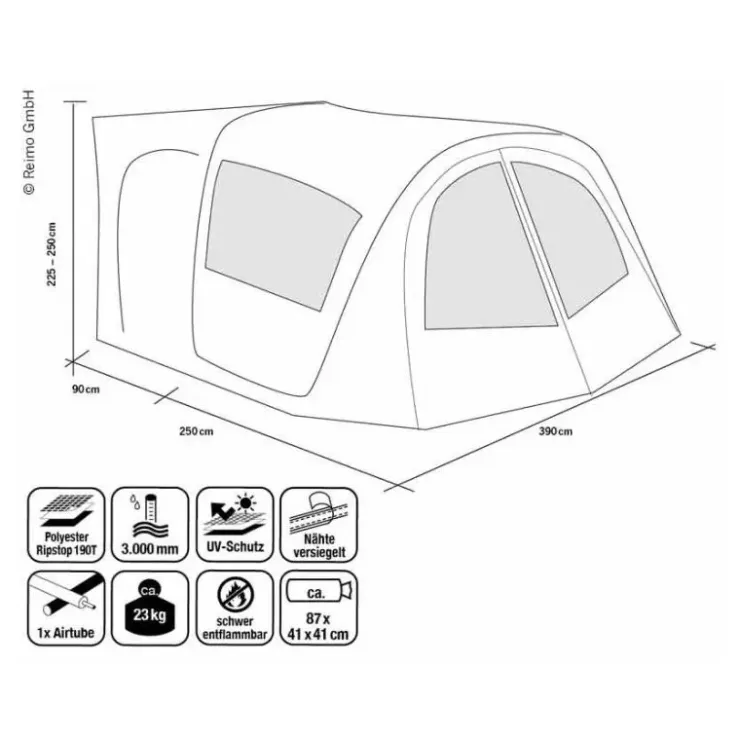 Outlet Reimo Tent Technology REIMO Chambre Tour Van Air