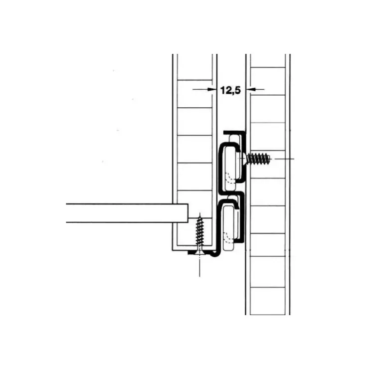 Sale Reimo Coulisse 500 mm - sortie totale