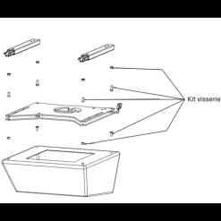 RIB SCOPEMA RIB Kit visserie pour embase pivotante