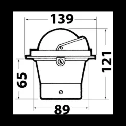 Outlet Riviera Compas Zentit 3'' encastré avec couvercle - Rose conique