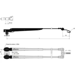 Sale ROCA W10/12 bras essuie-glace pantographe