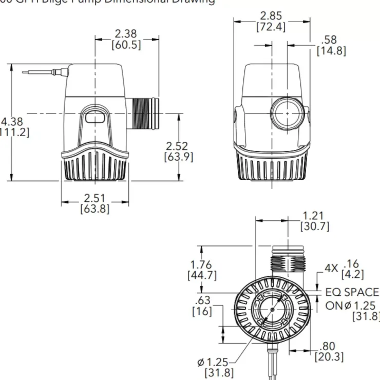 Clearance Rule | Xylem RULE 800 pompe de cale