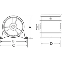 Outlet Rule | Xylem RULE Ventilateur en ligne 102 mm