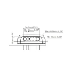 Sale Scanstrut Passe câble DS-H-Multi-BLK Horizontal