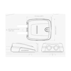 New Scanstrut passe-câble double DS-HD10