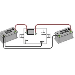 Best Scheiber Coupleur séparateur 12V - 50A | entrée +APC