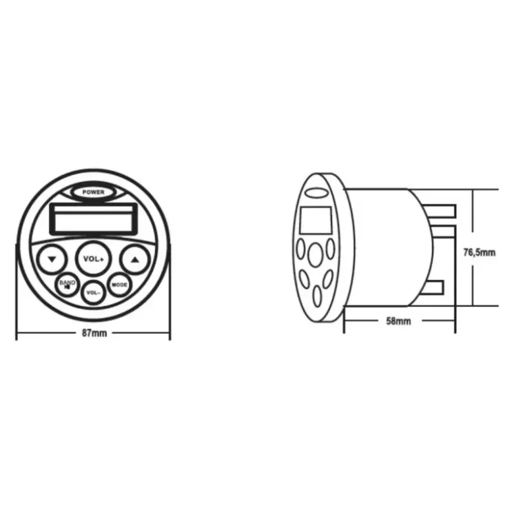 SeaSound Radio Etanche & Bluetooth MP804