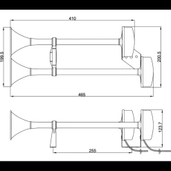 Hot Seaworld Avertisseur double 12V