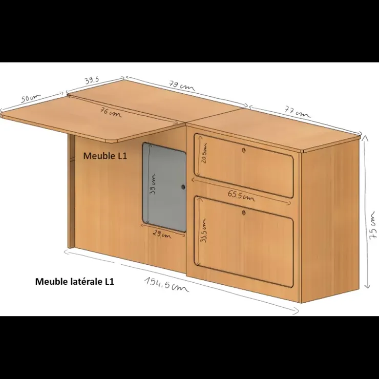 Discount Simple Vans Kit meuble Nomad | Jumpy/Expert 3