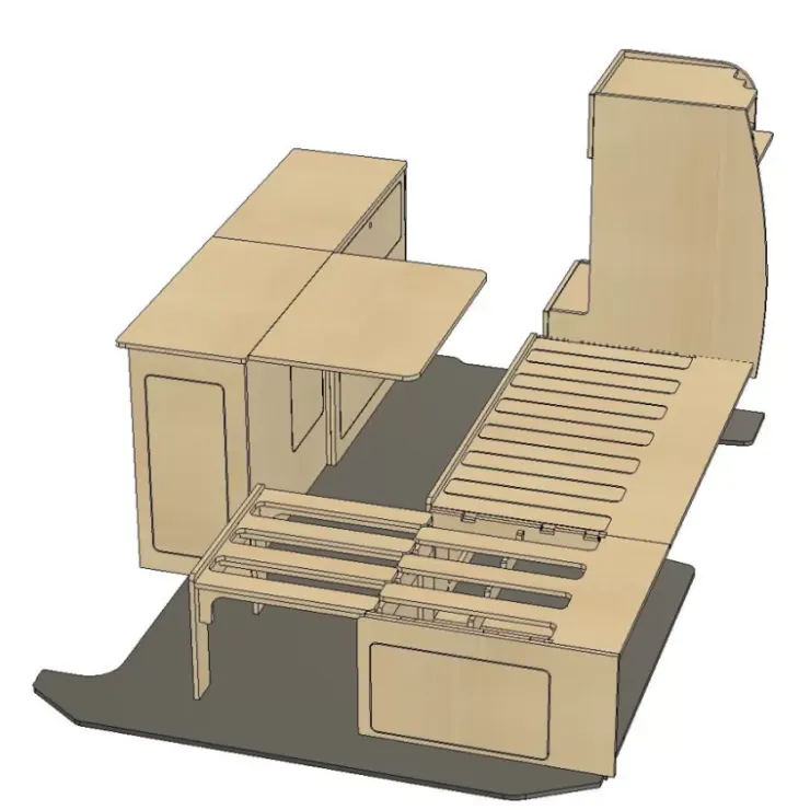 Hot Simple Vans Kit meuble Roamer | VW T5/T6