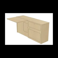 Clearance Simple Vans Meuble latéral avec table XL | VW T5/T6
