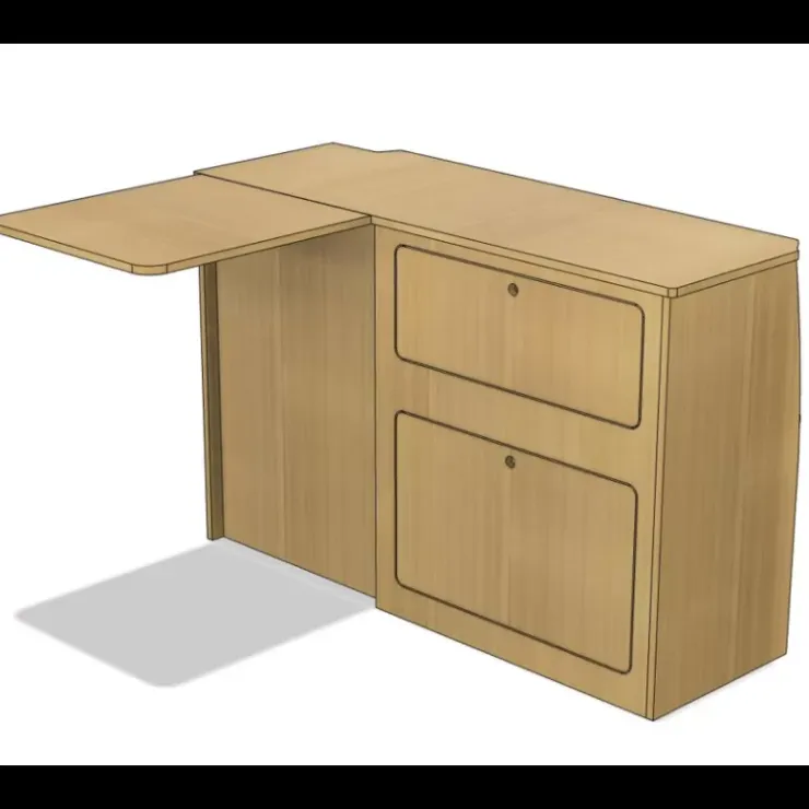 Best Simple Vans Meuble latéral + table | Trafic 3