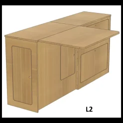 Best Simple Vans Meuble latéral + table | Trafic 3