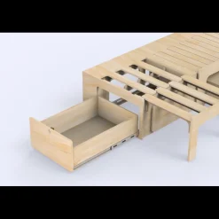 Best Simple Vans Tiroir arrière | Lit peigne 112 et 120 cm