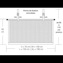 Online SLiiPER Filet anti-chute pour lit