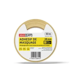 New SOLOPLAST Rouleau adhésif de masquage 50 m