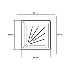 Discount Soltherm Bac à douche | 670 x 670 x 80 mm